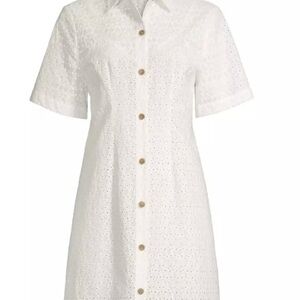 Rebecca Taylor White Eyelet Mini Dress